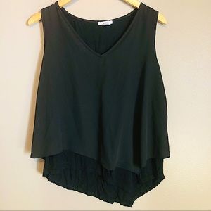 Bar III Asymmetrical Double layer tank top